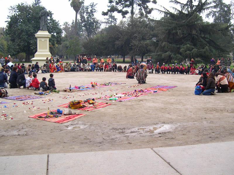 Homenaje de pueblos originarios