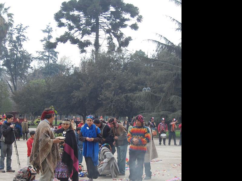 Homenaje de pueblos originarios