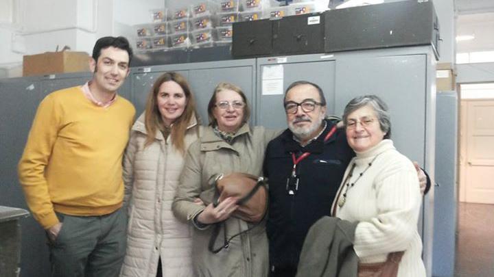 Visita de la familia de Pedro Hernández al MNHN.