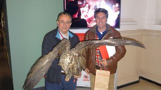 Entrega de águila taxidermizada