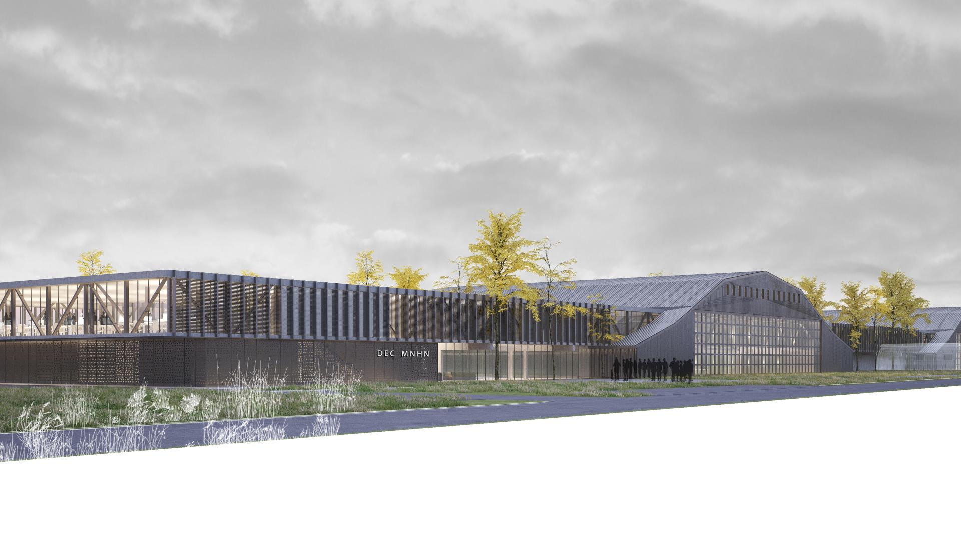 El anteproyecto DEC MNHN diseñado por la oficina de arquitectos Jarpa Spichiger Arquitectura. El anteproyecto DEC MNHN diseñado por la oficina de arquitectos Jarpa Spichiger Arquitectura.