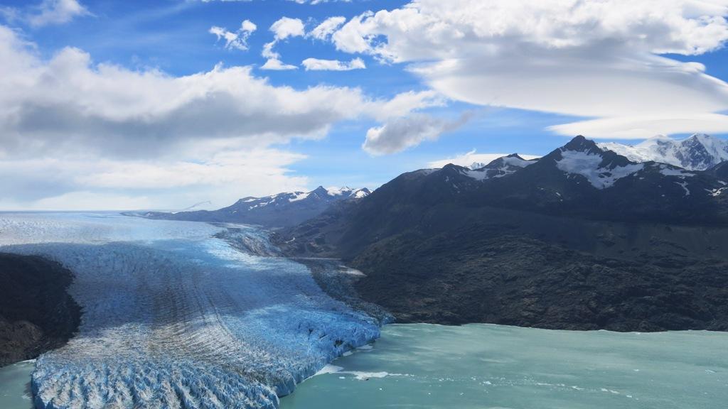 Frente del glaciar O'Higgins desde el mirador 1 Frente del glaciar O'Higgins desde el mirador 1