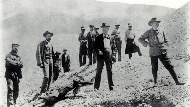 Fotografía del hallazgo en 1899. Fotografía del hallazgo en 1899.