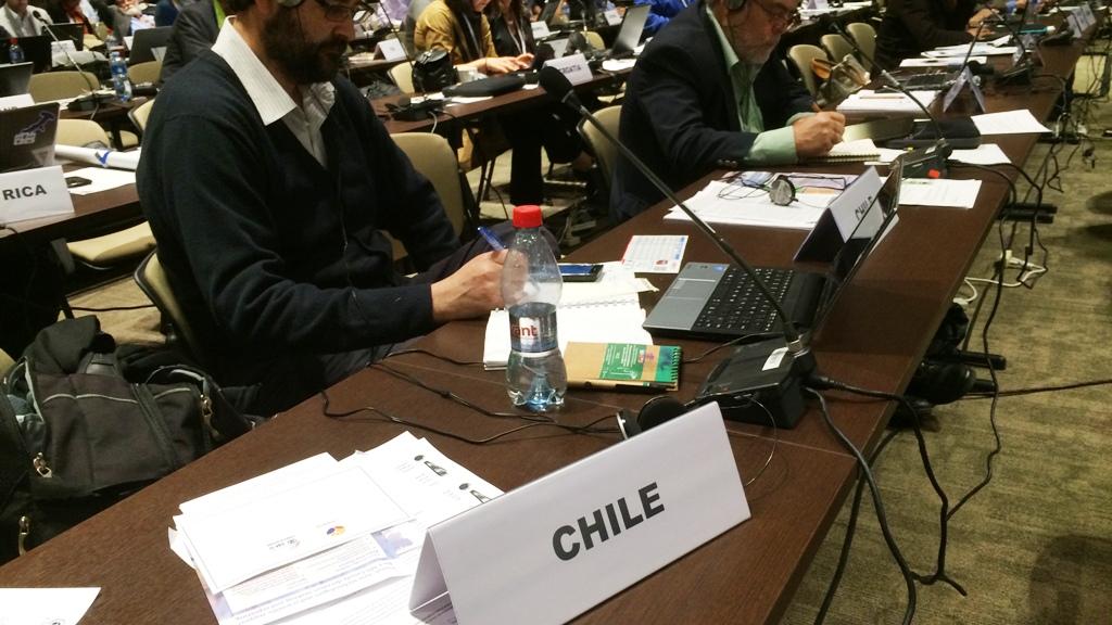 Sala de sesiones de la 11° Conferencia de las Partes de la Convención sobre Especies Migratorias (COP11 CMS) de Quito, Ecuador 2014 (Foto: José Yáñez)