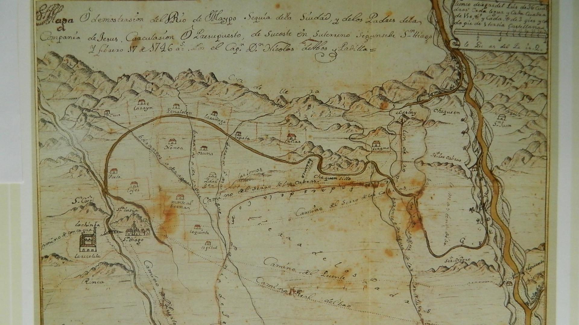 Mapa N. Abos y Padilla 1746 (Torres 1994 47)