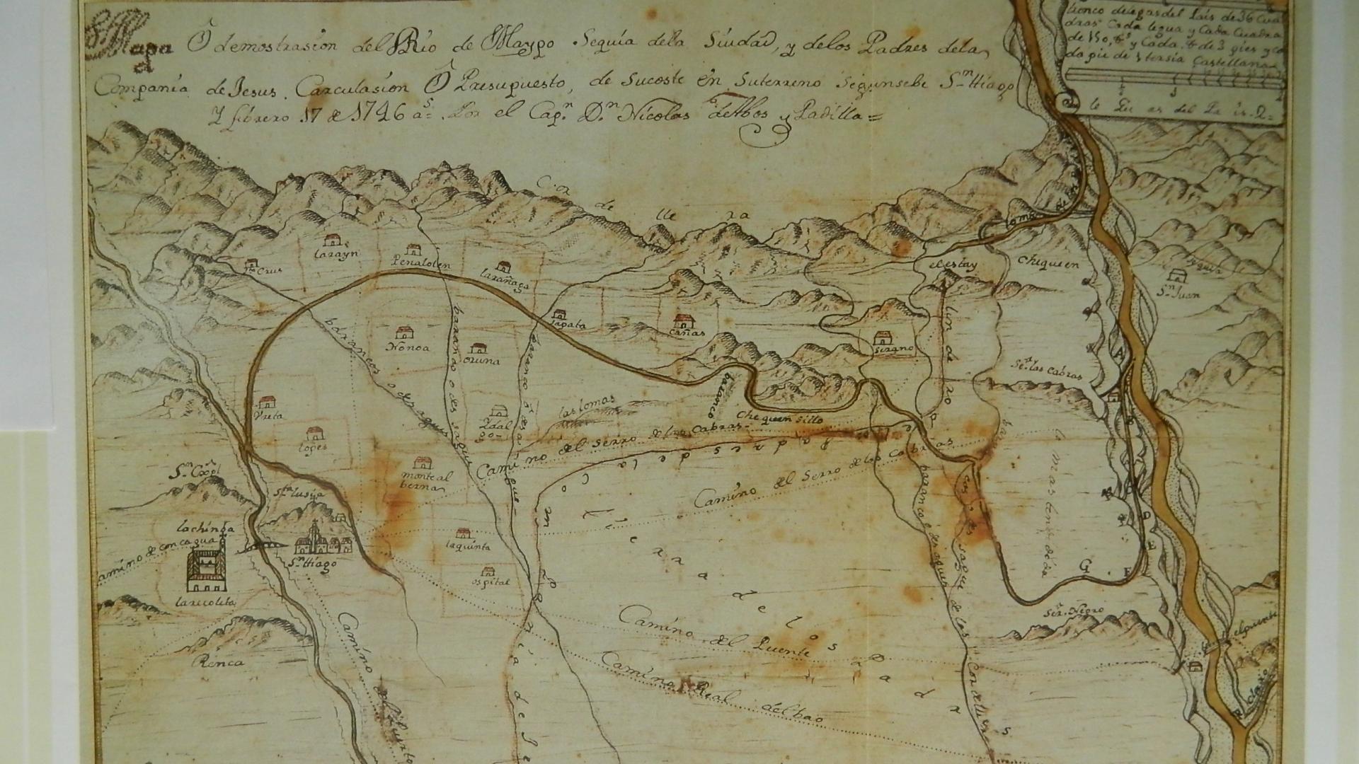 Mapa N. Abos y Padilla 1746 (Torres 1994 47)