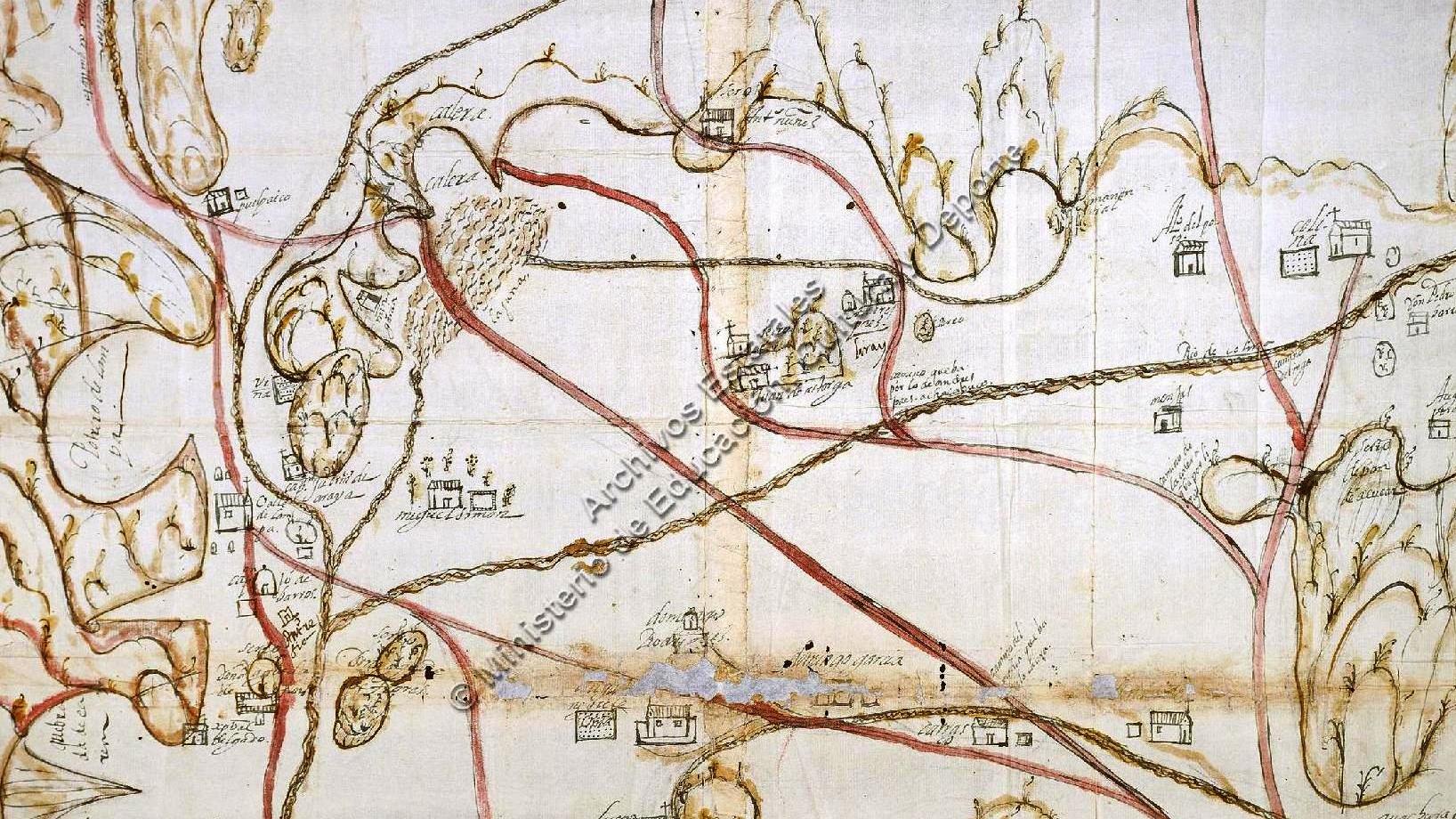 Mapa que muestra detalles del Distrito Lampa-Colina.