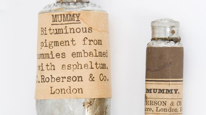 Marrón momia. Colección de pigmentos de Harvard. Marrón momia. Colección de pigmentos de Harvard.