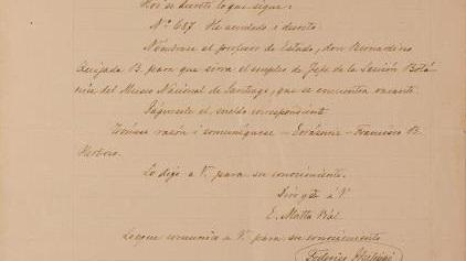 Carta firmada por Federico Philippi.