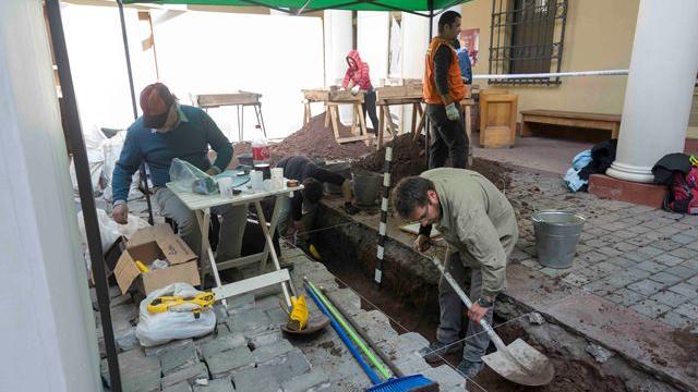 La excavación en el Museo Histórico Nacional