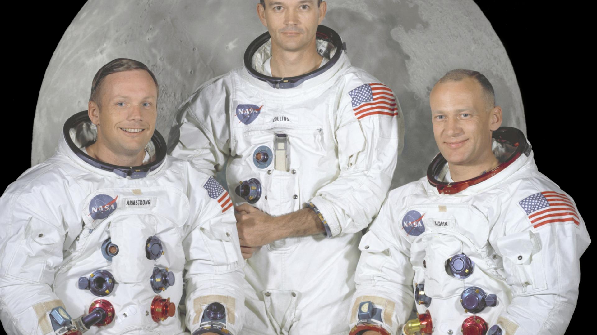 Los astronautas de la misión Apolo 11