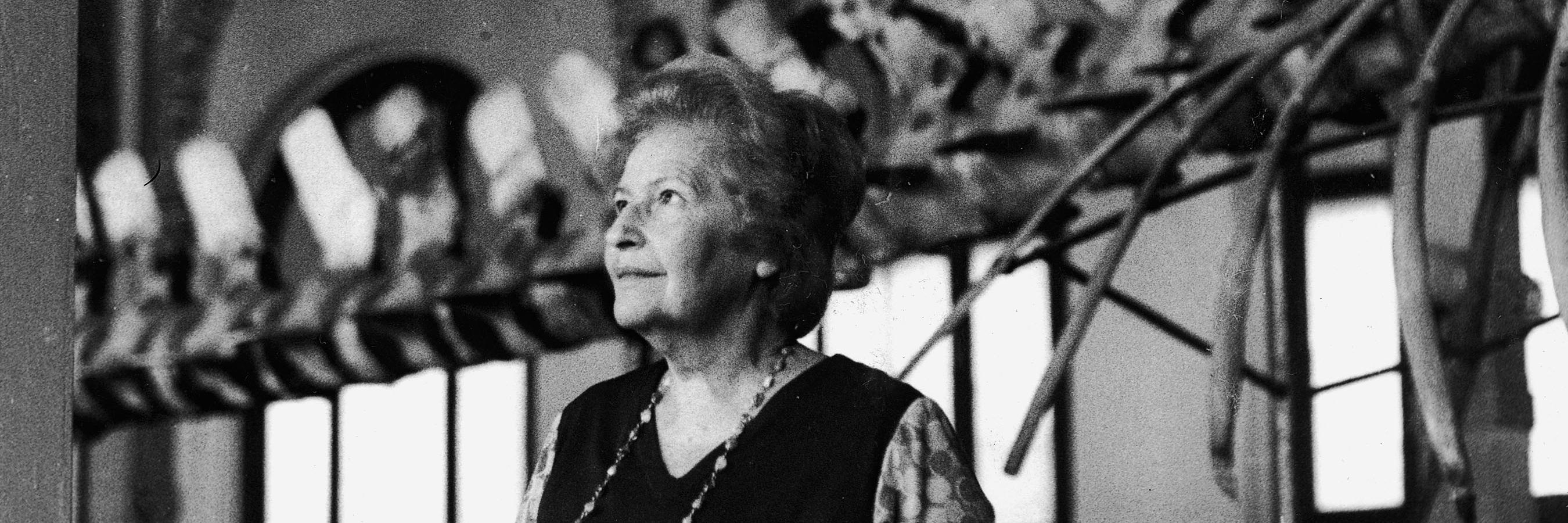 Grete Mostny en el MNHN (Imagen: El Mercurio)