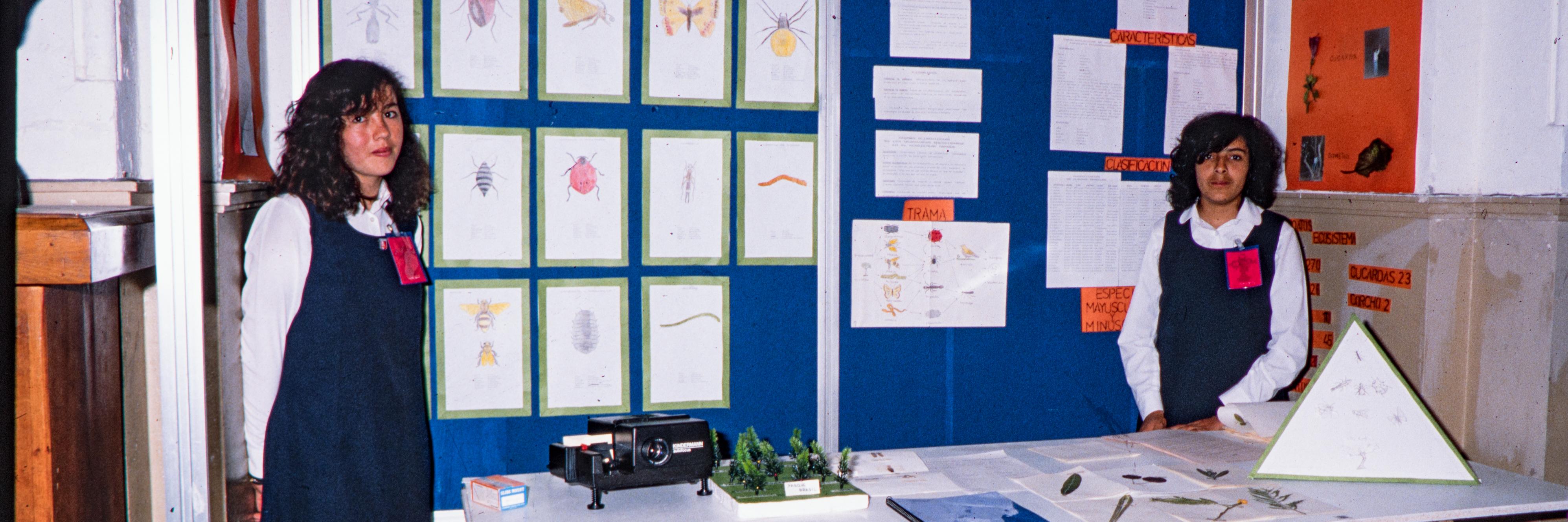 Estudiantes Liceo A N°5 Jovina Naranjo Fernández de Arica, 1989.