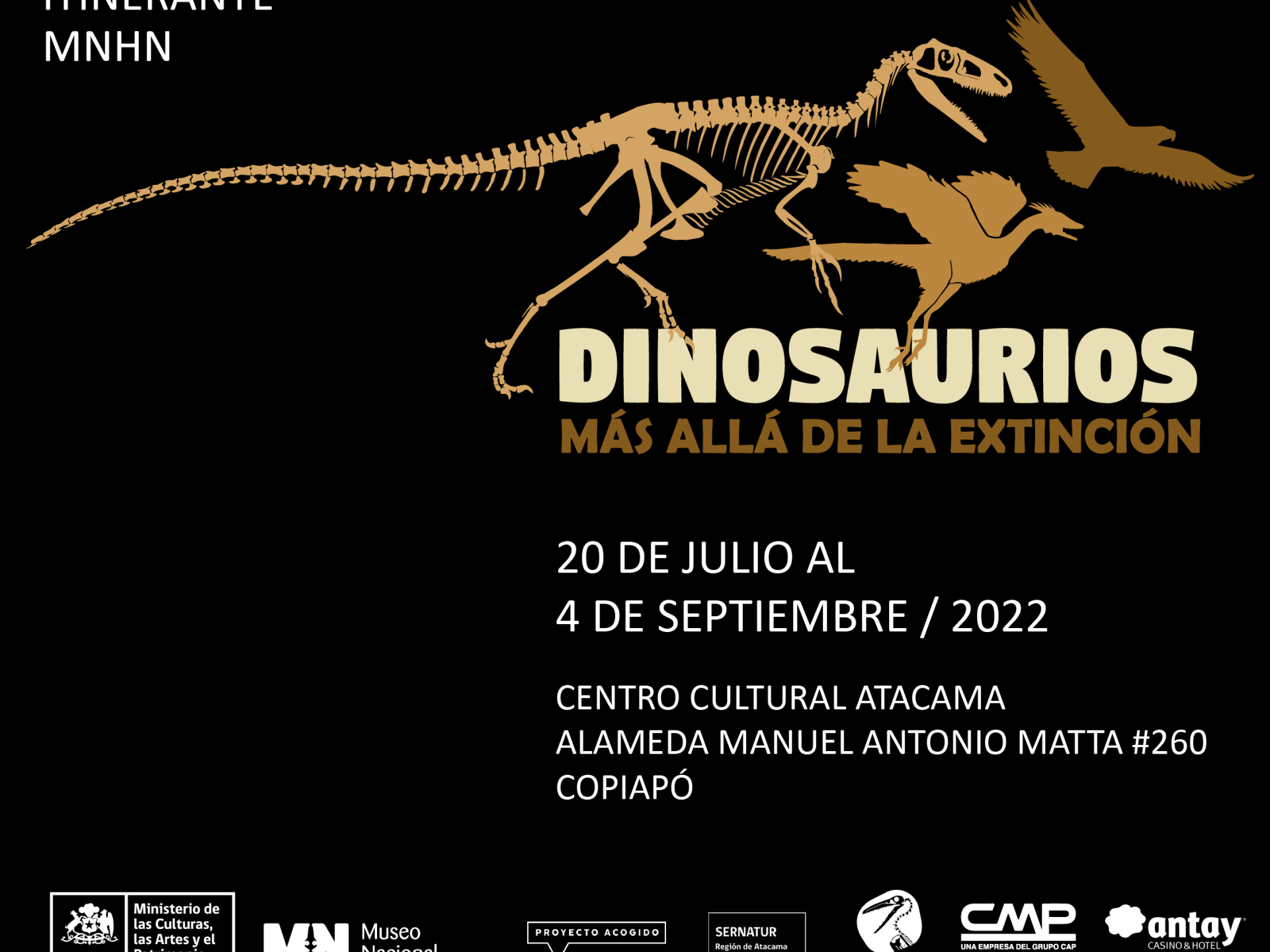 Afiche Dinos en Copiapó