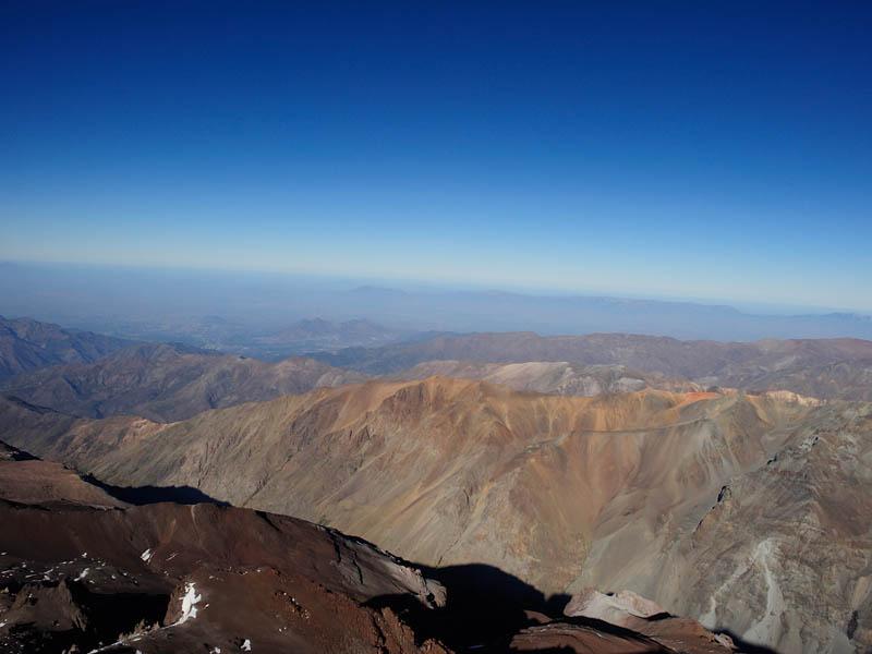 Vista de Santiago desde El Plomo