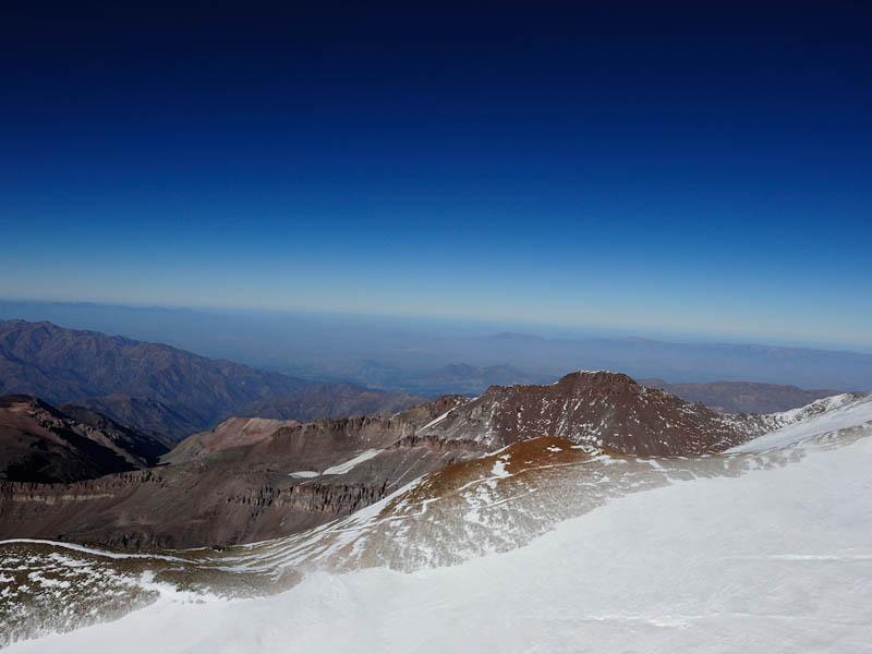 Vista de Santiago desde El Plomo