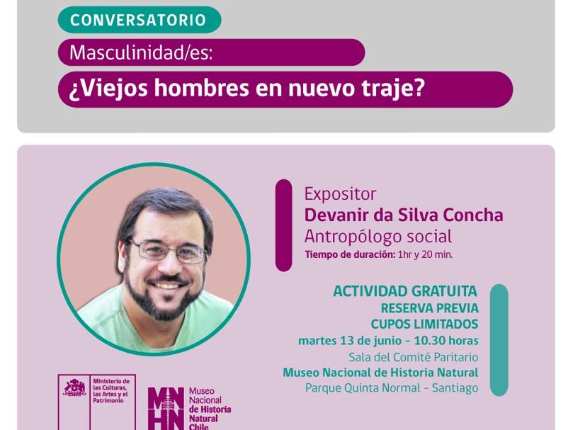 Invitación primer conversatorio del Núcleo de Género MNHN