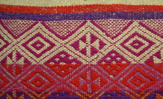 Detalle de los colores de una Lama Mapuche (Foto: Miguel Ángel Azócar).