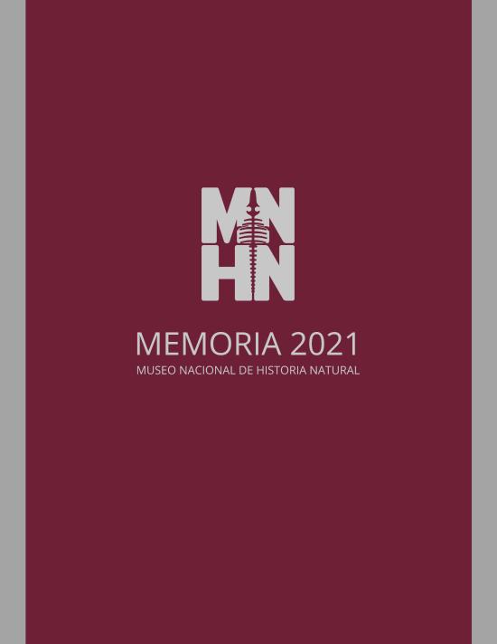 Memoria MNHN 2021