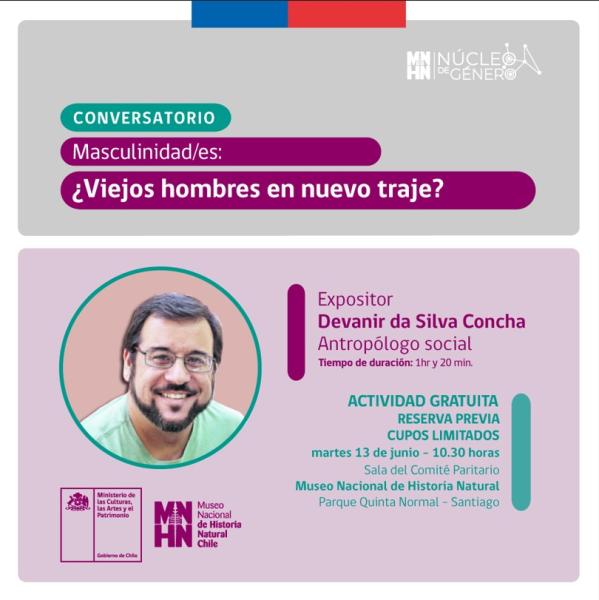 Invitación primer conversatorio del Núcleo de Género MNHN Invitación primer conversatorio del Núcleo de Género MNHN
