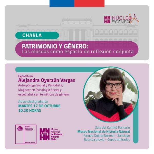 Invitación segundo conversatorio del Núcleo de Género MNHN Invitación segundo conversatorio del Núcleo de Género MNHN