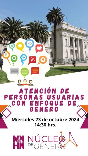 Invitación segunda charla del Núcleo de Género MNHN Invitación segunda charla del Núcleo de Género MNHN