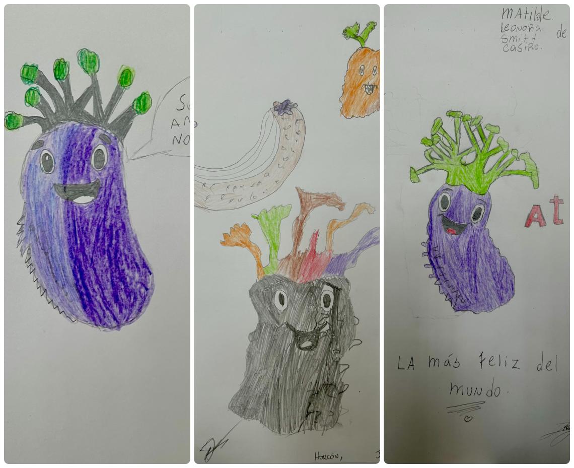 Dibujos de las niñas y niños participantes 