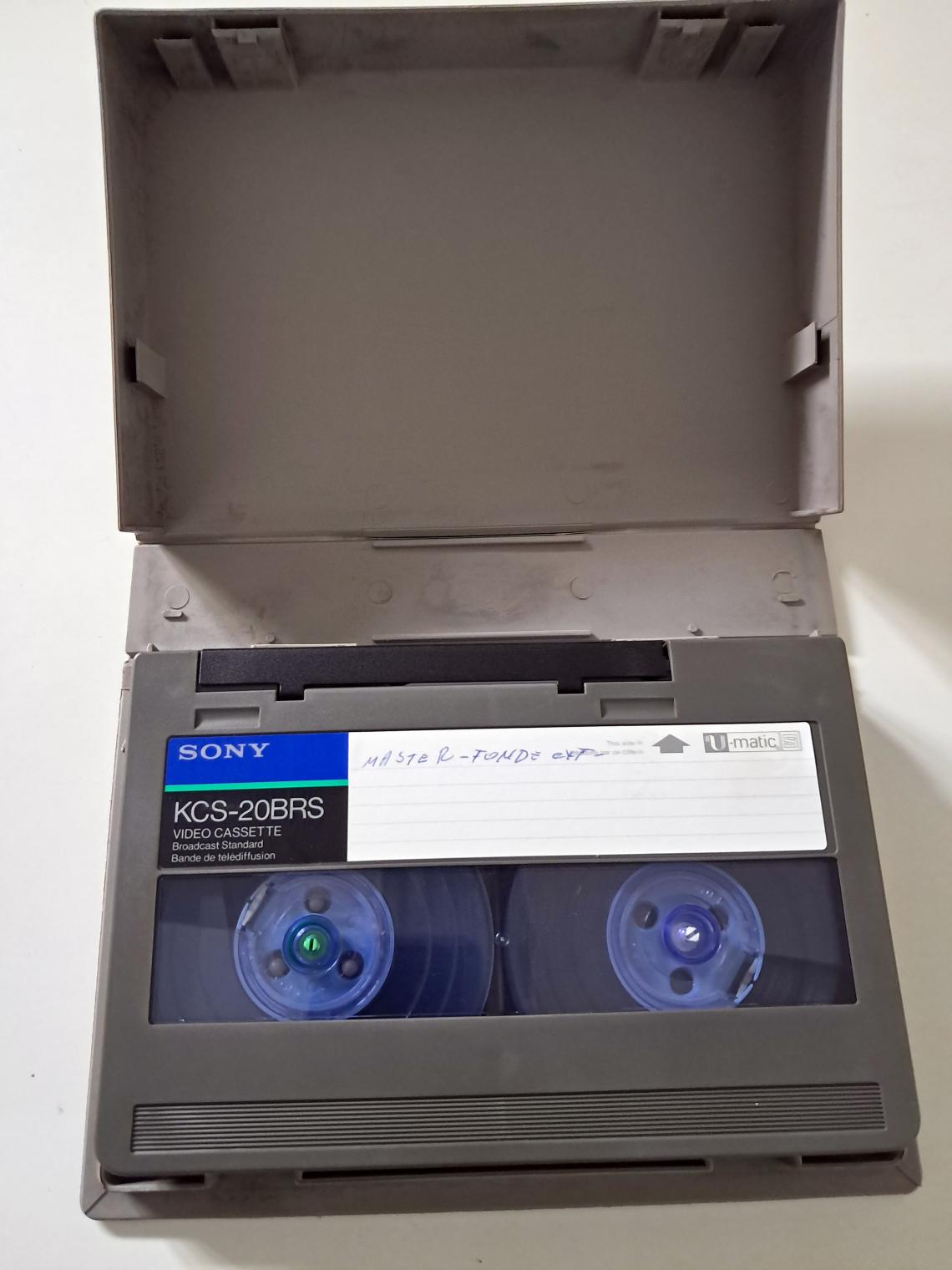 Cinta U-Matic del archivo MNHN