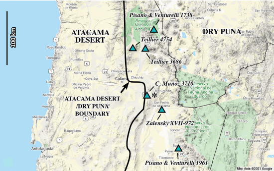 Figura 1. Mapa de Johnstonella punensis